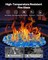 10 LBS Fire Glass 3/4-Inch Fireplace Glass Rocks for Fire Pit Table 3 Colors